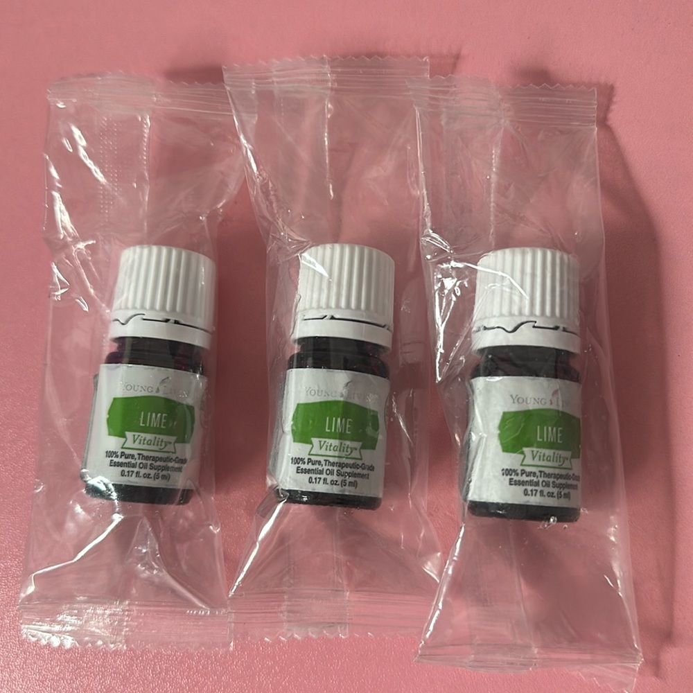 Set of 3 Young Living Lime Vitality Essential Oil NEW & UNOPENED 5ml